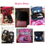 Cyflymder Luxury Designer Women's Toiletry Cosmetic Bag Double Waterproof Beautician Make Up Bags Travel Essential Organizer Beauty Case