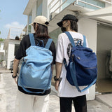 Realaiot Casual Denim women Backpack Big Capacity Multifunctional men Shoulder Bags Harajuku Travel Backpacks Rucksac student school bags