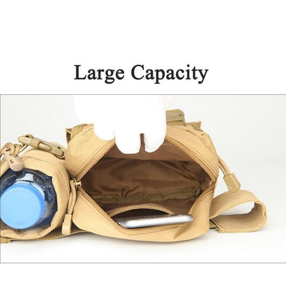 Cyflymder Men's Tactical Casual Fanny Waterproof Pouch Waist Bag Packs Outdoor Military Bag Hunting Bags Tactical Wallet Waist Packs