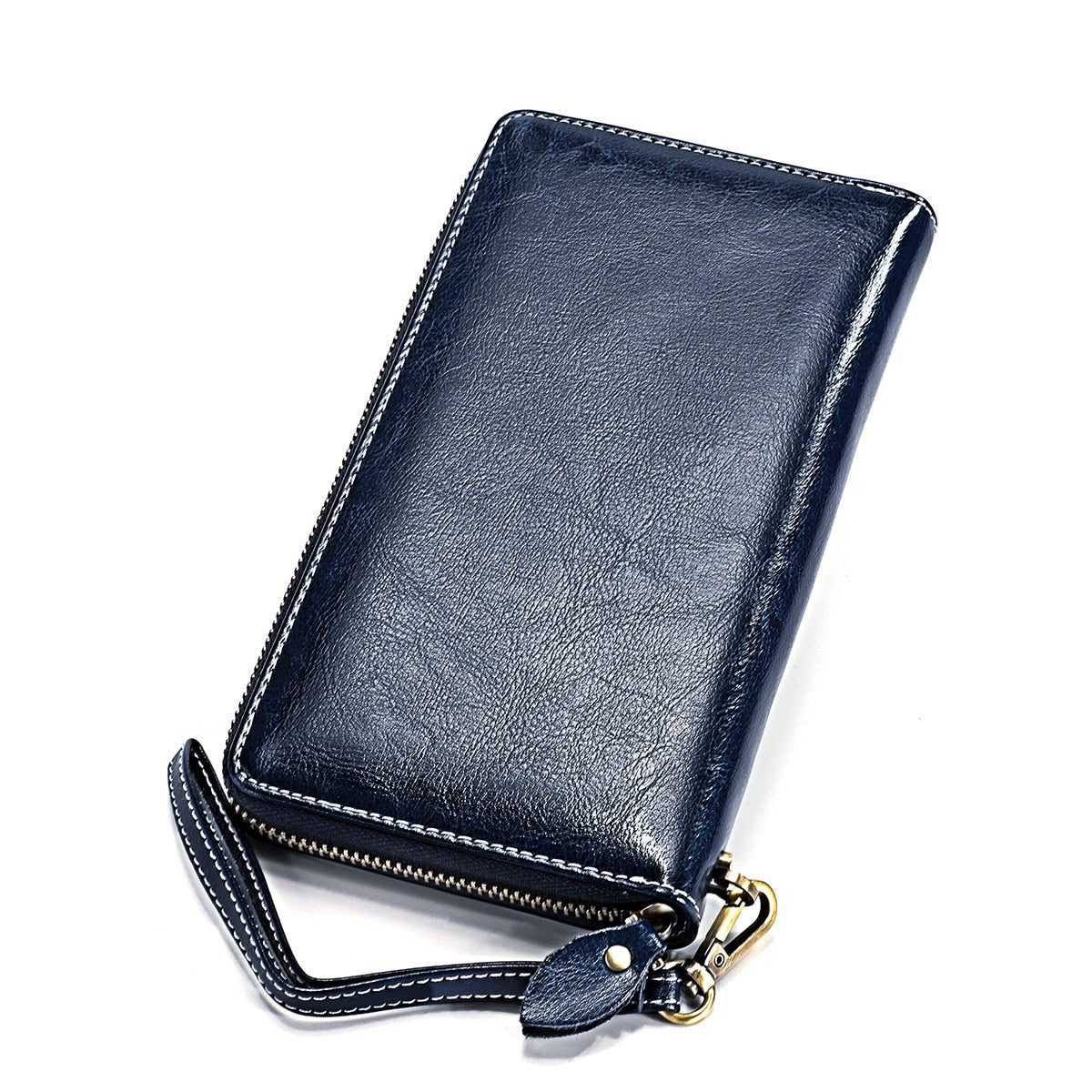 Cyflymder New Hot Women Genuine Leather Money Bag Fashion Female Long Strap Purses 6.5 Inch Phone Wallet Coin Card Holders Cowhide Clutch