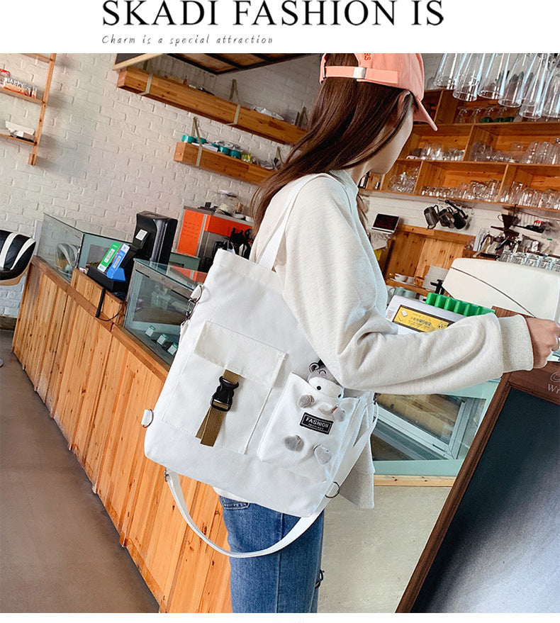 Realaiot Kawaii Cartoon Tote Bag Canvas Handbag Shopping Bag Super Cool Handbags Shoulder Bags for Girl Book Bags Bolsa Feminina Mochila