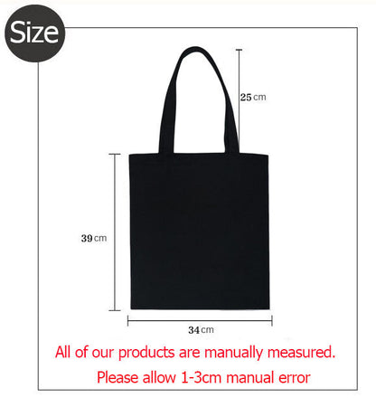 Realaiot Harajuku Tumblr Graphic Ladies Shopping Bag Handbags Cloth Canvas Tote Bags Women Eco Reusable Shoulder Shopper Bags