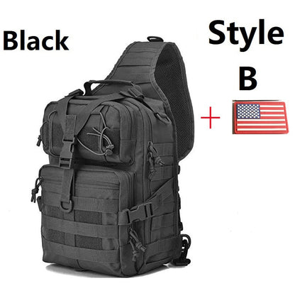 Cyflymder Military Tactical Assault Pack Sling Backpack Waterproof EDC Rucksack Bag for Outdoor Hiking Camping Hunting Trekking Travelling