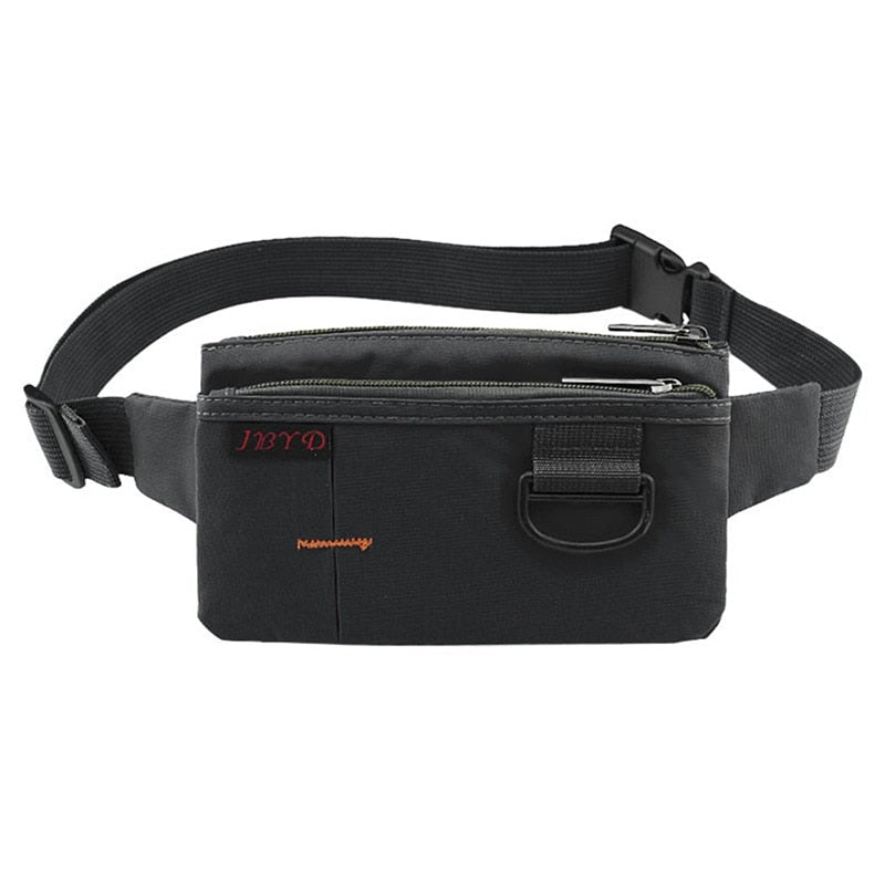 Cyflymder Men Women Nylon 4 Pockets Waterproof Waist Packs Fashion Male Wear Resistant Black Fanny Pack Messenger Shoulder Bag