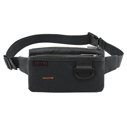 Cyflymder Men Women Nylon 4 Pockets Waterproof Waist Packs Fashion Male Wear Resistant Black Fanny Pack Messenger Shoulder Bag