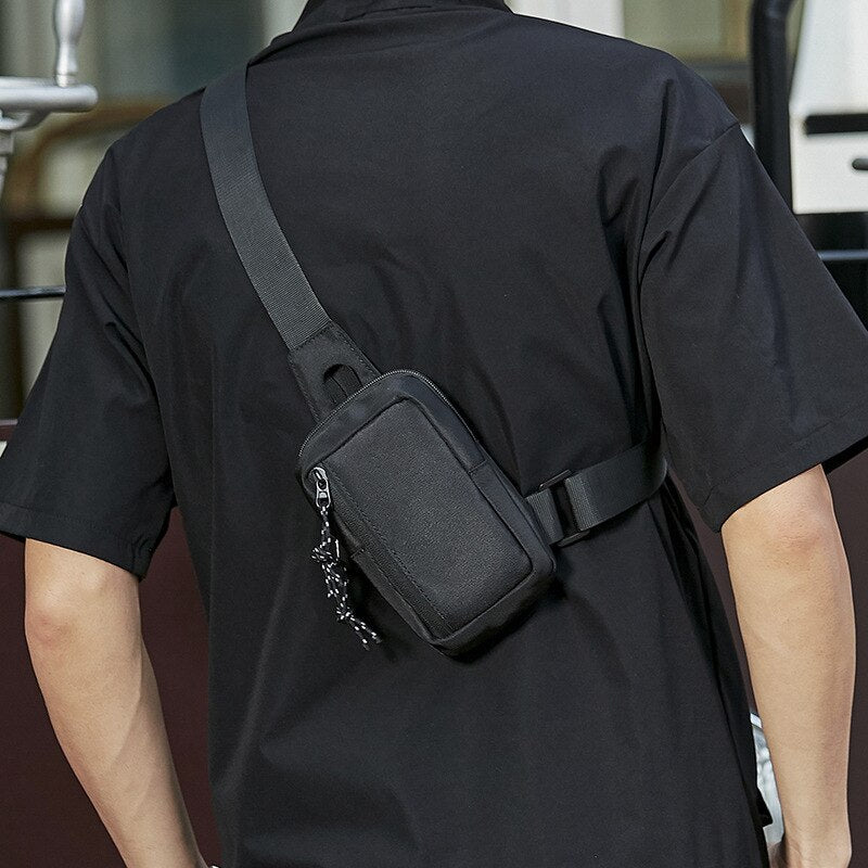 Cyflymder Mens Shoulder Bag Oxford Luxury Fashion Men Chest Bag Man Sling Crossbody Bag for Male New Casual Handbag Travel Phone Bags