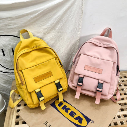 Cyflymder New Trend Female Backpack Casual Classical Women Backpack Fashion Women Shoulder Bag Solid Color School Bag For Teenage Girl