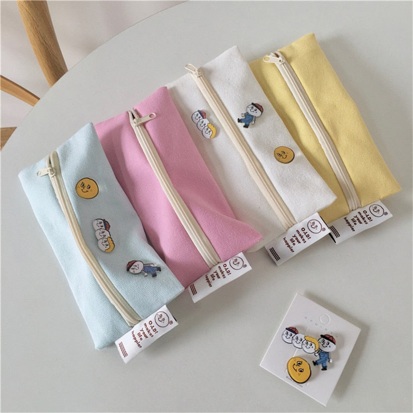 Cyflymder Pencil Cases Japanese Pencil Bags Organizer Pens Case Stationery For School Cute Case Office Items School Supplies Pensil Case