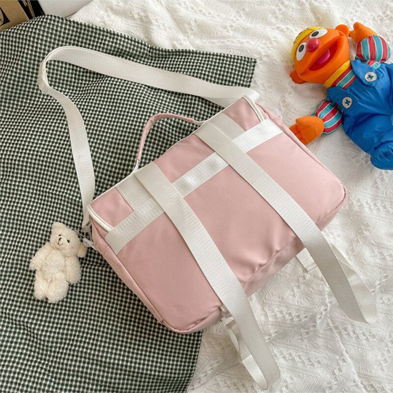 Realaiot Kawaii Backpack Women Luxury Designer Shopper Bag New High Quality Fashion Japanese Style Transparent Bear Schoolbag