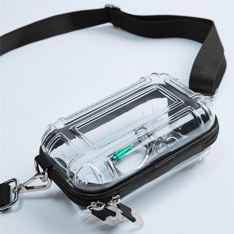 Realaiot Female Crossbaody Bag Transparent Pc Cosmetic Bag Design Suitcase Zipper Shoulder Messenger Bags Wash Mini Make Up Bags