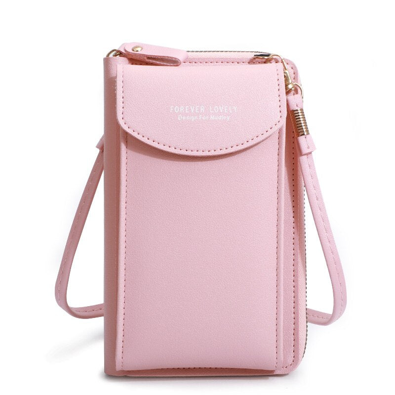 Realaiot Shoulder Wallet Women Phone Wallet Purse Bag Women's Handbag Long Wristlet Wallets Clutch Messenger Shoulder Straps Bag