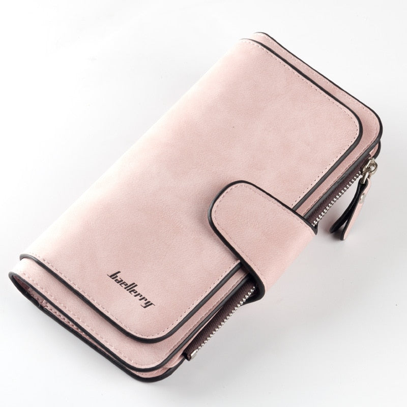 Cyflymder New Zipper Buckle Women Wallets Three Fold Multi-card Wallet Frosted Two-color Fabric Card Bag Coin Purse