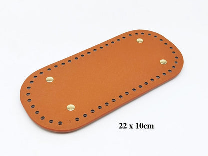 Cyflymder Oval /Round Bottom for Knitted Bag Leather Bag Accessories Handmade Bottom with Holes Diy Crochet handcraft Bottom  Pu Bag Base