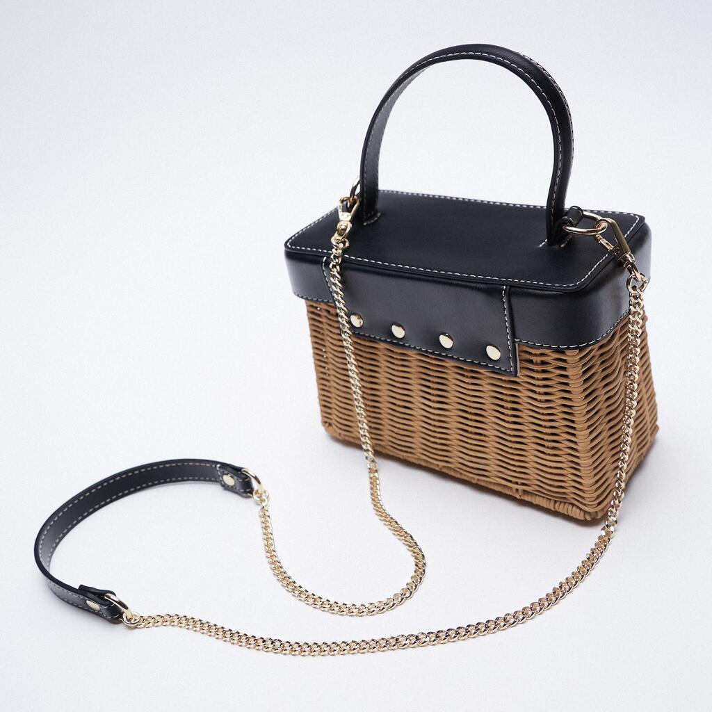 Realaiot Customized Flip Woven Crossbody Bags Casual Portable for Women Basket Straw Rattan Bag Women Box Vintage Straw Handbag