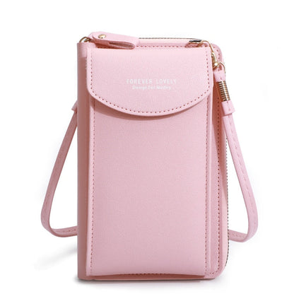 Realaiot Fashion Cellphone Shoulder Bag Women PU Leather Crossbody Bag New Handbag Card Holder Messenger Bag Flap Wallet