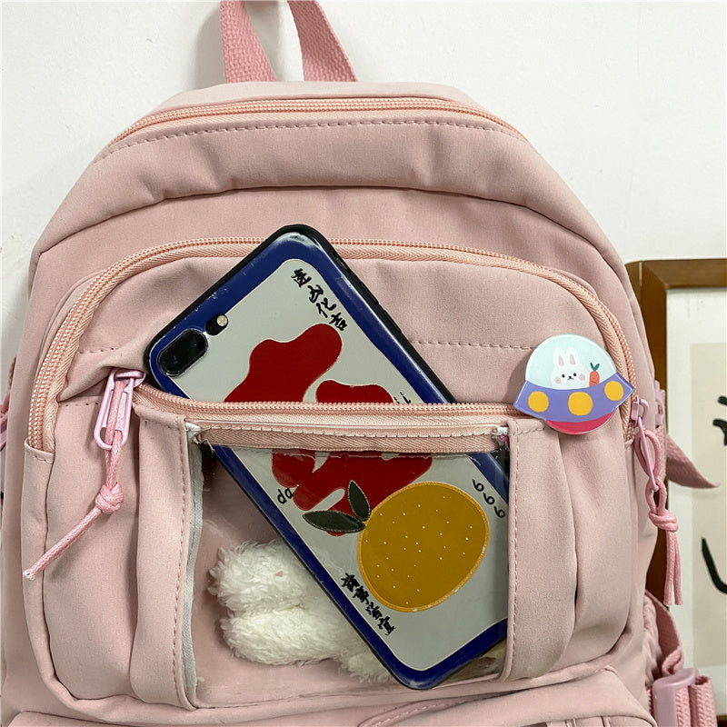 Realaiot Cute Women Large Capacity Backpack Waterproof Nylon Female Schoolbag College Lady Laptop Backpacks Kawaii Girl Travel Book Bags