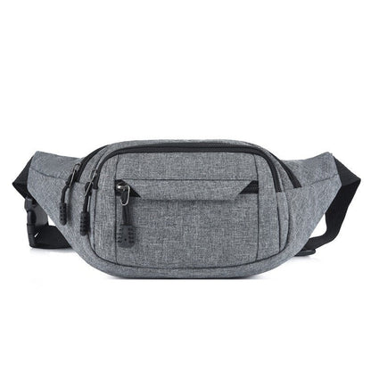 Cyflymder Men's Chest Package Pack Waterproof Outdoor Sports Bag Canvas Pouch Korean-style Waist Bag Fanny Pouch Crossbody Male Banana Bag