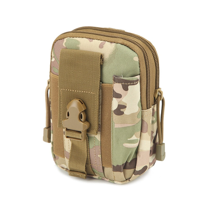 Cyflymder Military Molle Pouch Waist Bag Camo Waterproof Nylon Multifunction Casual Men Fanny Waist Pack Male Small Bag Mobile Phone Case