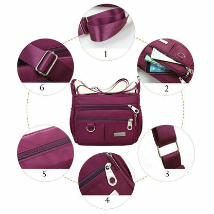 Cyflymder Newest Arrival 4 Colors Women Waterproof Oxford Messenger Cross Body Bag Shoulder Bags Large Capacity