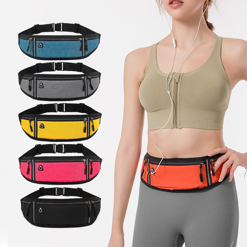 Cyflymder Professional Running Waist Bag Sports Belt Pouch Mobile Phone Case Men Women Hidden Pouch Gym SportsBags Running Belt Waist Pack