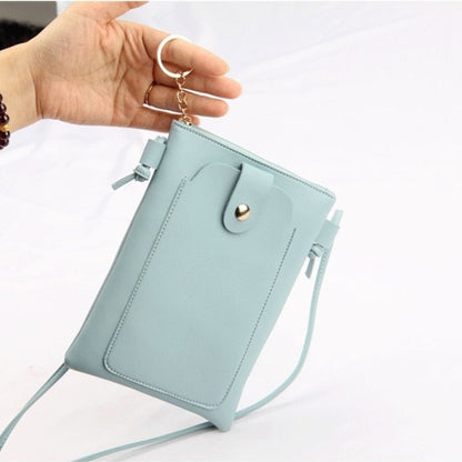 Realaiot Women Leather Messenger Bag Mini Cell Cellphone Pouch Student Crossbody Case Clutch Purse Wallet Girl Small Shoulder Bag Handbag