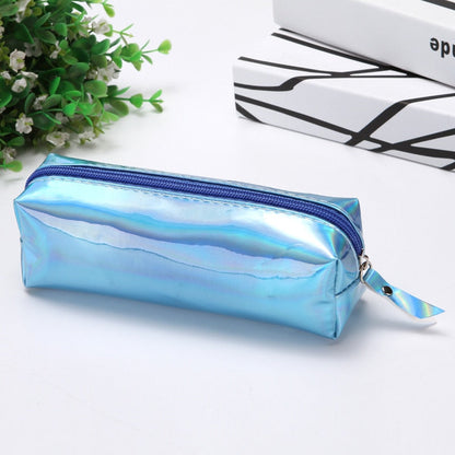 Realaiot 1 Pcs Kawaii Pencil Case Laser girl's heart is simple School Pencil Box Pencilcase Pencil Bag School Supplies Stationery