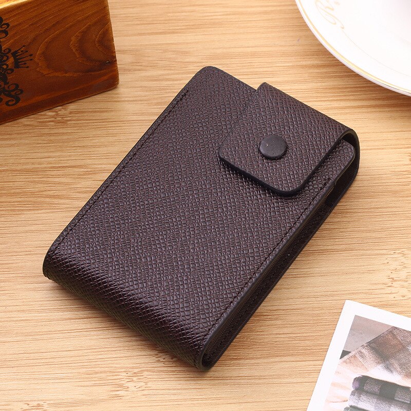 Cyflymder New Arrivals Unisex Leather Business ID Credit Card Wallet Holder Name Cards Case Pocket Organizer Money Phone Coin Bag