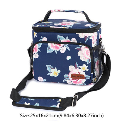 Realaiot Thermal Insulated Cooler Bags Large Women Men Picnic Lunch Bento Box Trips BBQ Meal Ice Zip Pack Accessories Supplies Products