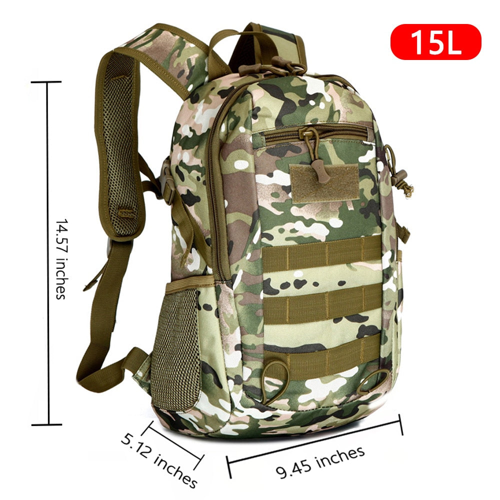 Cyflymder Outdoor Tactical Backpack Military Rucksacks Men 15L 20L Waterproof Sport Travel Backpacks Camping Mochila Fishing Hunting Bags