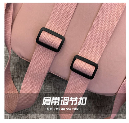 Realaiot Backpack New Trend Women Backpack Wild Fashion Shoulder Bag Small Canvas Teen Girl School bag Mochilas Female