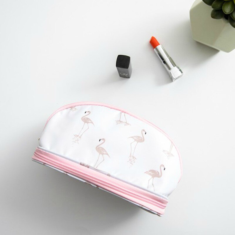 Realaiot Fashion Women Cosmetic Makeup Case Bag Box Waterproof Portable Double layer Storage Bag Fashion Makeup Bag