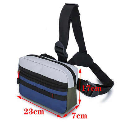 Realaiot Functional Tactical Chest Bag For Woman Fashion Bullet Hip Hop Vest Streetwear Bag Waist Pack Unisex Black Chest Rig Bag ZY948