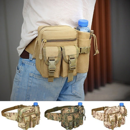 Cyflymder Men's Tactical Casual Fanny Waterproof Pouch Waist Bag Packs Outdoor Military Bag Hunting Bags Tactical Wallet Waist Packs