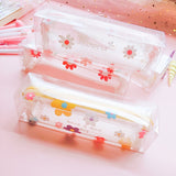 Realaiot 1 Pcs Kawaii Pencil Case Flower School Pencil Box Pencilcase Pencil Bag School Supplies Stationery