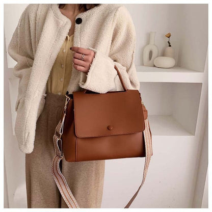 Realaiot Fashion PU Leather women handbag High capacity winter Solid Color female Shoulder Crossbody Bag Travel Lady totes blue