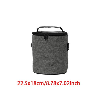 Cyflymder Portable Oxford Cloth Lunch Bags Food Cooler Box Children Bento Thermal Pouchs Picnic Fruit Drink Snack Fresh-Keeping Package