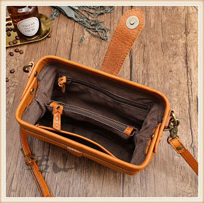 Cyflymder Newest Designer Woman Bags Handmade Genuine Leather Ladies Shoulder Bag Crossbody Female Bags Soft Skin doctor bag