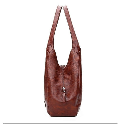 Cyflymder Shoulder Bag for Women Large Capacity Ladies Hand Bags Vintage PU Leather Women Bag Designer