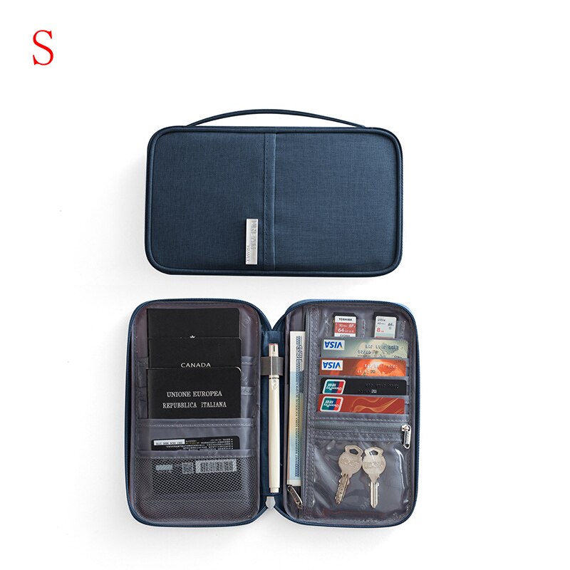 Cyflymder Multifunctional Passport Travel Wallet Passport Cover Oxford Credit Card Package ID Document Bag Multi-Card Storage Pack Clutch