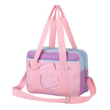 Cyflymder Lovely Japanese School Students Bags JK Bag With Bear Widget Briefcase Bookbag Girly Girl Travel Messenger Bags Shoulder Bags