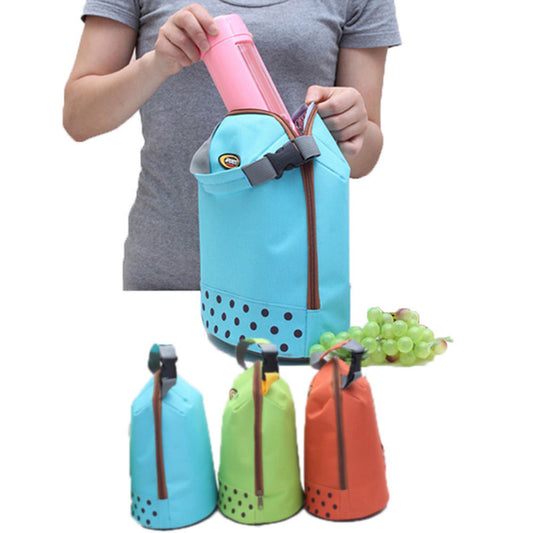 Cyflymder Portable Travel Picnic Oxford Tote Bag Organizer Insulated Thermal Carry Bag Bento Food Drinks Holder Lunch Bag