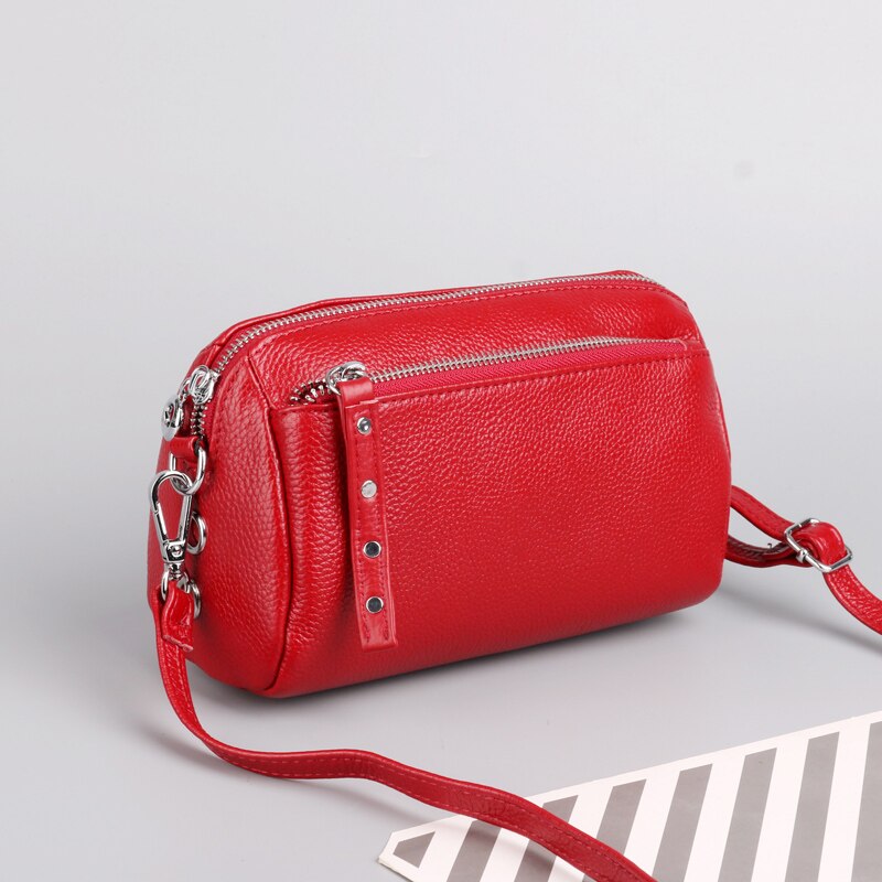 Realaiot Genuine Leather Small Crossbody Bags for Women Shoulder Bag Female Clutch Evening Messenger Bag Ladies Handbags and Purse