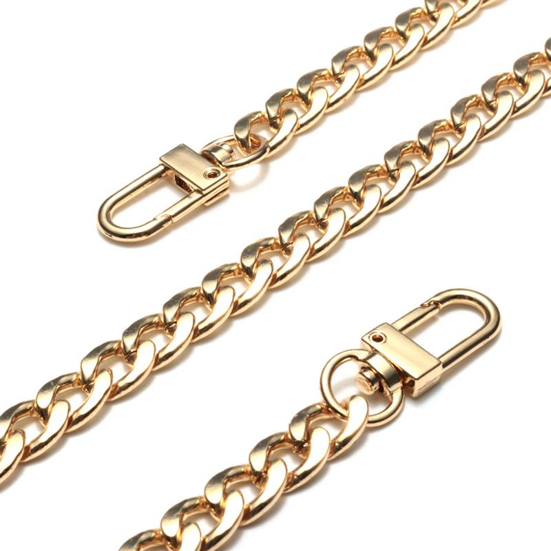 Realaiot Bag Parts Accessories Bags Chains Gold Belt Hardware Handbag Accessory Metal Alloy Bag Chain Strap for Women Bags Belt Straps