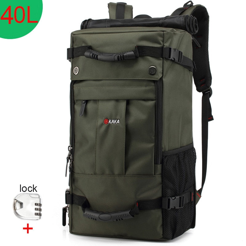 Realaiot 50L Waterproof Travel Backpack Men Women Multifunction 17.3 Laptop Backpacks Male outdoor Luggage Bag mochilas Best quality