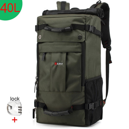 Realaiot 50L Waterproof Travel Backpack Men Women Multifunction 17.3 Laptop Backpacks Male outdoor Luggage Bag mochilas Best quality