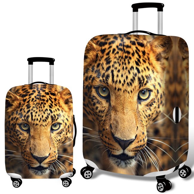 Realaiot Animal Pattern  Travel luggage Suitcase Protective Cover Trolley luggage Bag Cover Men Women Thick Elastic Case For Suitcase