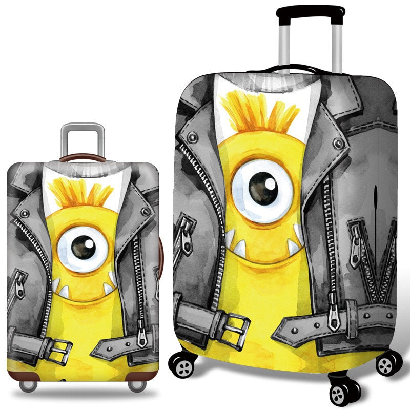 Realaiot Animal Pattern  Travel luggage Suitcase Protective Cover Trolley luggage Bag Cover Men Women Thick Elastic Case For Suitcase