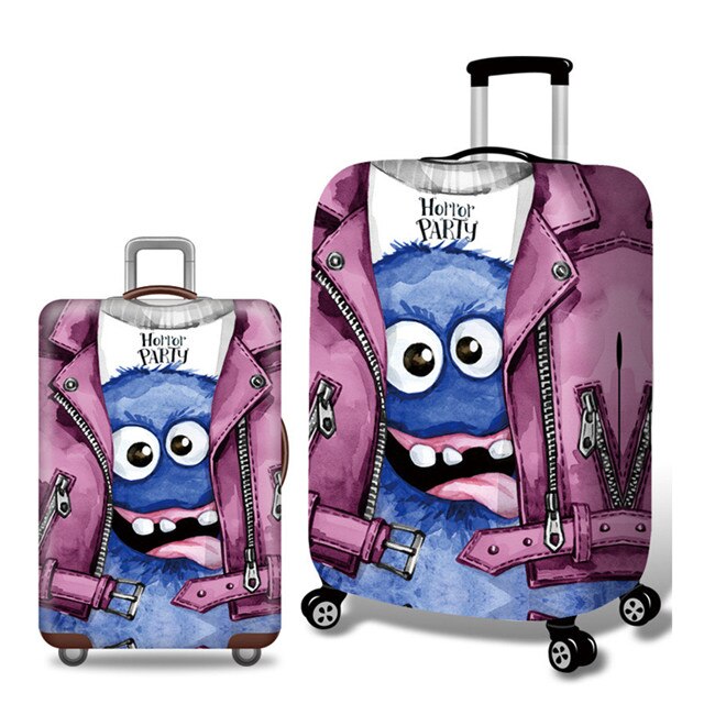 Realaiot Animal Pattern  Travel luggage Suitcase Protective Cover Trolley luggage Bag Cover Men Women Thick Elastic Case For Suitcase