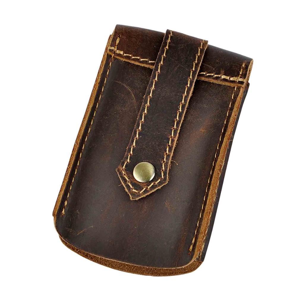 Cyflymder Original Genuine Leather Men Quality Fashion Car Remote Case Key Ring Case Holder Chain Designer Key Package Bag