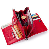 Cyflymder Short Wallet With Zipper Coin Purse Pocket Genuine Leather Women Wallets Small Fashion Card Holder Money Bag For Ladies